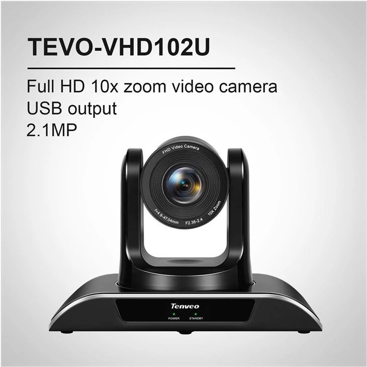 10X Optical Zoom Camera with USB2.0 Plug and Play for Full HD PTZ Video Conference